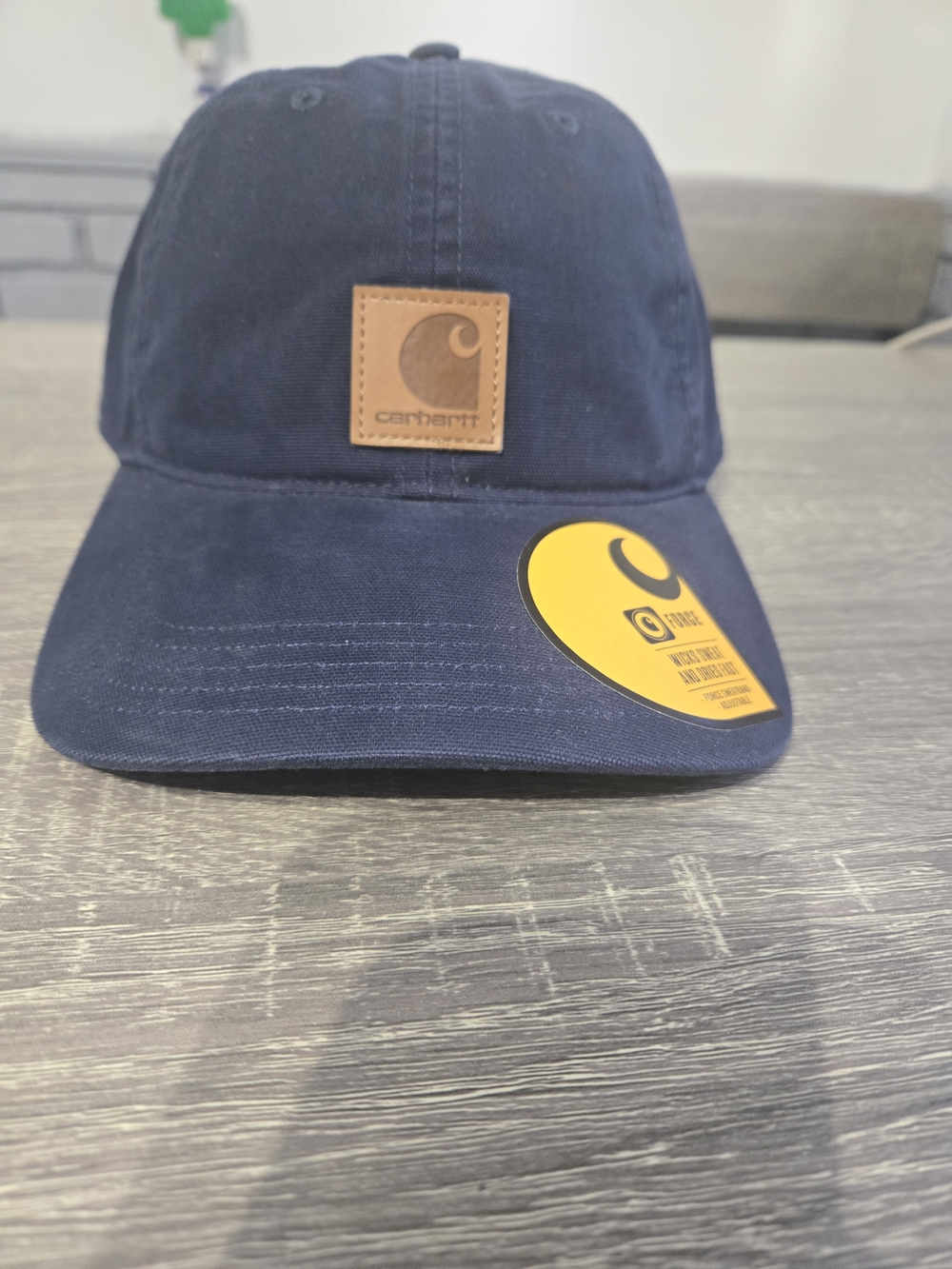 Carhartt Men's Navy Canvas Logo Cap